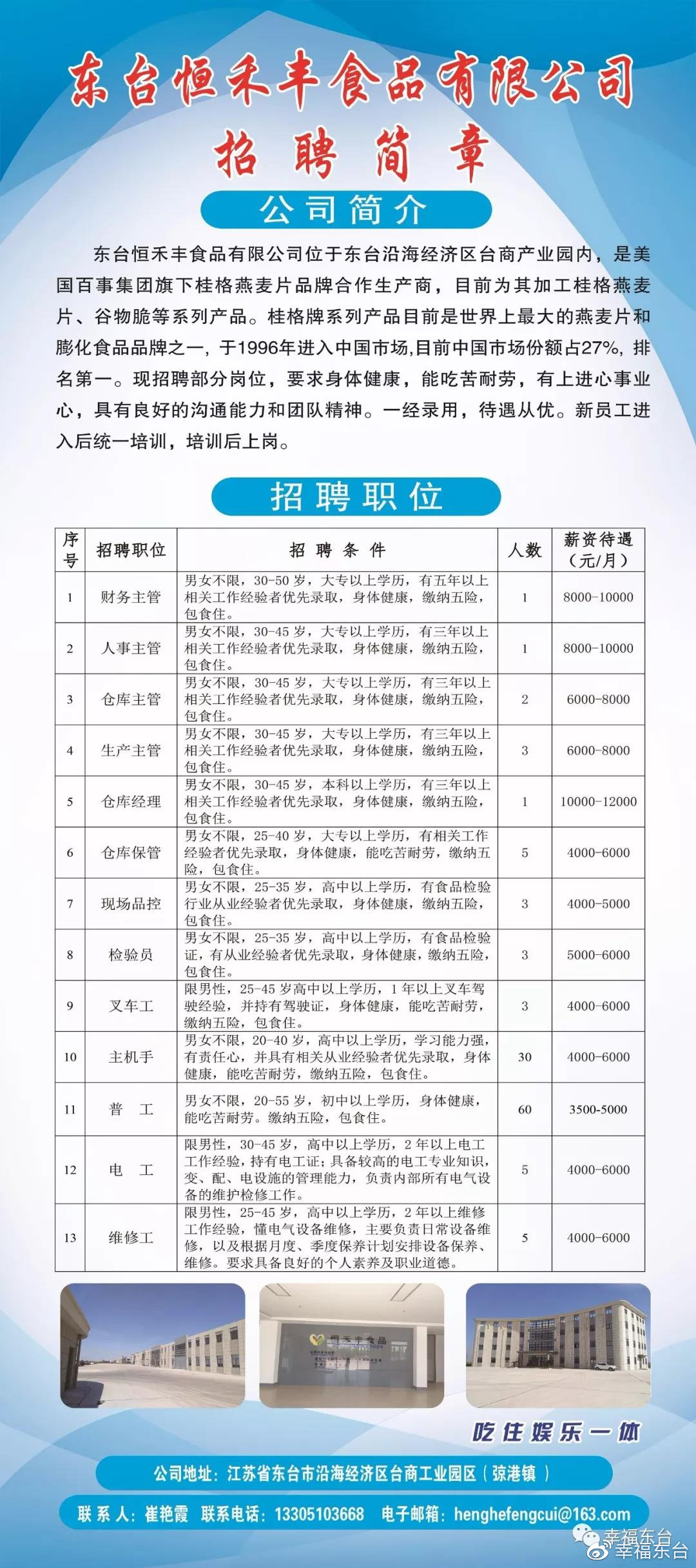 朱台最新招聘信息汇总